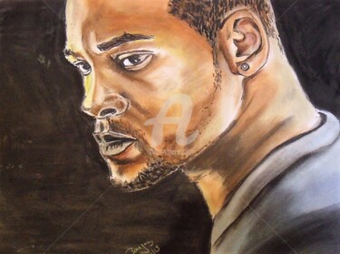 Painting titled "Will Smith" by Valérie Barrett, Original Artwork, Pastel