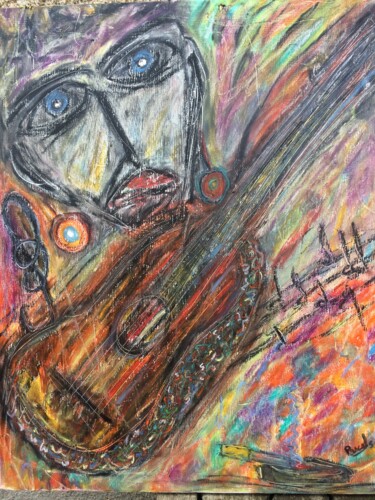 Peinture intitulée "Fin de nuit rock" par Pascal 5, Œuvre d'art originale