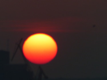 Photographie intitulée "coucher de soleil s…" par Jeanne Le Guen, Œuvre d'art originale, Photographie manipulée