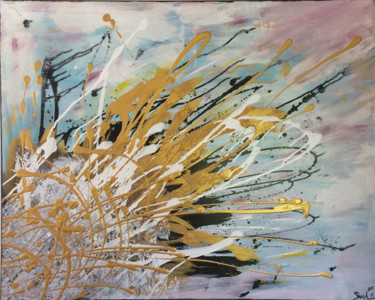 Painting titled "Folie douce" by Sarah De Facci, Original Artwork, Acrylic