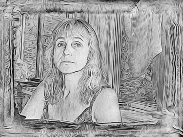Digital Arts titled "тетя" by Dima Dima Vil Ms Wilms (Rok Zivopisec Rock Painter), Original Artwork, 2D Digital Work