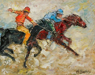 "The Win in Siena" by ANDRE DLUHOS Painting titled ""The Win in Siena"…" by Andre, Yary, & Peter Dluhos, Original Artwork, Oil