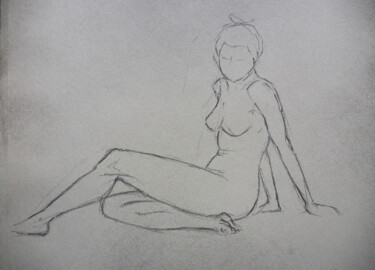 Drawing titled "Croquis 1" by Florence Pouget-Landrieu, Original Artwork, Pencil
