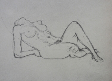 Drawing titled "Croquis 2" by Florence Pouget-Landrieu, Original Artwork, Pencil