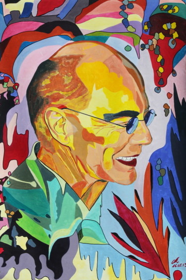 Peinture intitulée "Loos Jazzmen" par Bob Mazurel, Œuvre d'art originale, Acrylique