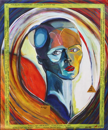 Peinture intitulée "Au premier coup" par Bob Mazurel, Œuvre d'art originale, Acrylique