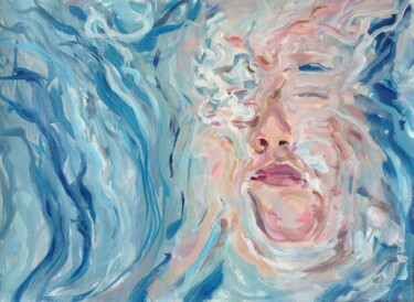 Peinture intitulée "Sous l'eau" par Anyck Alvarez Kerloch, Œuvre d'art originale, Acrylique