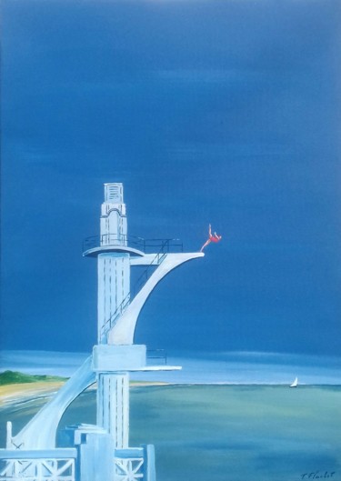 Peinture intitulée "Envol" par Flachet, Œuvre d'art originale, Acrylique