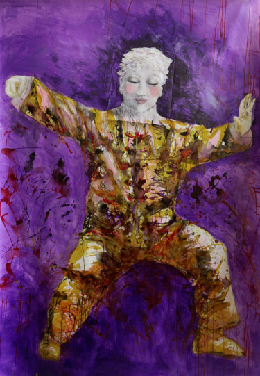 mon nounous qui se prenait pour un apprenti homme Painting titled "mon nounous qui se…" by Christine Vannier, Original Artwork, Other