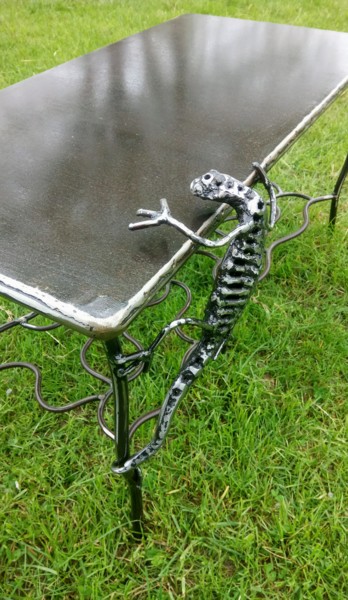 Sculpture intitulée "Table Lézard" par Didier Dantras, Œuvre d'art originale