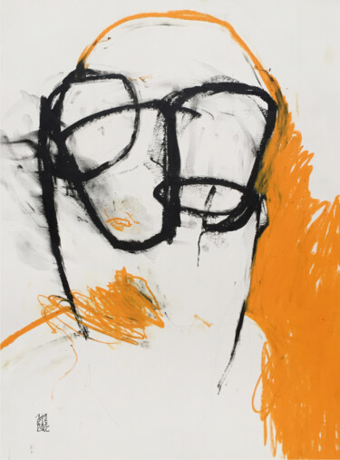Dessin intitulée "COMPREHENSIVE REVIEW" par Luc Pierre, Œuvre d'art originale, Pastel
