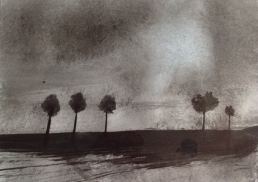 Peinture intitulée "Bretagne.         "…" par Arnaud Thévenin, Œuvre d'art originale, Encre