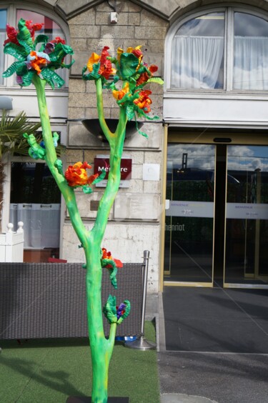 Sculpture intitulée "Arbre Fleurs - 2" par Emma Henriot, Œuvre d'art originale