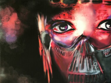 绘画 标题为“Silencieuse” 由Almakan, 原创艺术品, 丙烯 安装在木质担架架上