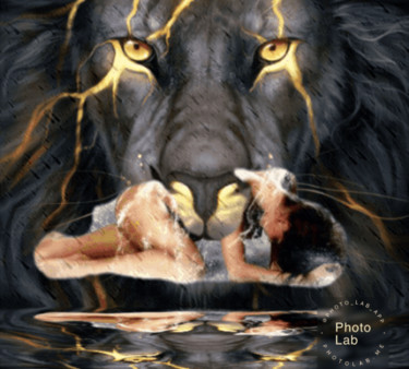La femme et son lion