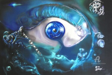 Peinture intitulée "Mona Bys" par Almakan, Œuvre d'art originale, Acrylique