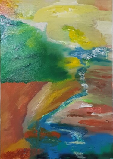 Painting titled "Nature communicates…" by Miguelle Mahuton, Original Artwork
