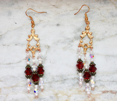 Design titled "chandelier-toupies-…" by Nadine Wandel, Original Artwork, Earrings