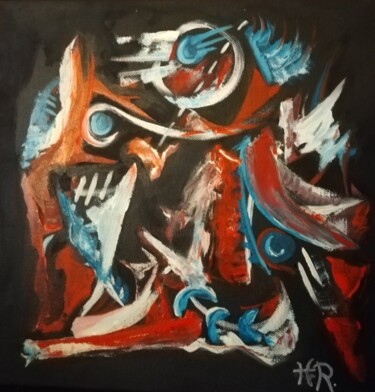 Goupil - Renard - Fox.jpg Peinture intitulée "Goupil - Renard - F…" par Hélène Ribeyrolles, Œuvre d'art originale, Huile