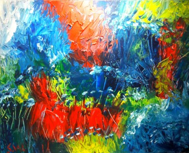 Peinture intitulée "Sur la Lande...On t…" par Sophie Queuniez, Œuvre d'art originale, Acrylique