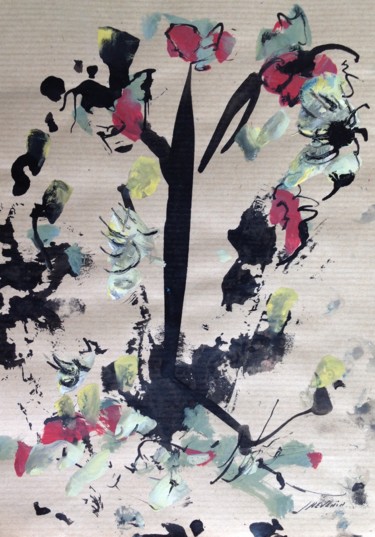 Peinture intitulée "Japon 5" par Arnaud Thévenin, Œuvre d'art originale, Encre