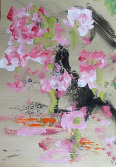 Peinture intitulée "Japon 8" par Arnaud Thévenin, Œuvre d'art originale, Encre