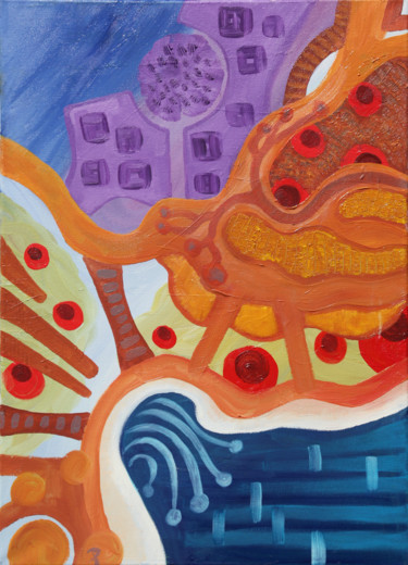 Peinture intitulée "Zoom" par Pierre Ecrepont, Œuvre d'art originale, Huile