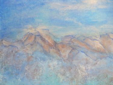 Peinture intitulée "brume-estivale-40-3…" par Marianne Charlotte Mylonas-Svikovsky (Marlo), Œuvre d'art originale, Acrylique