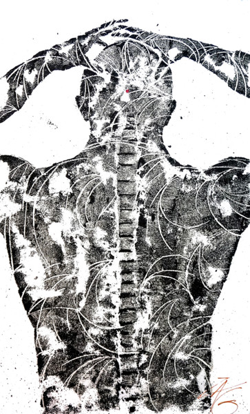 Ethnie 3 Peinture intitulée "Ethnie 3" par Laurent Zagarri, Œuvre d'art originale, Acrylique