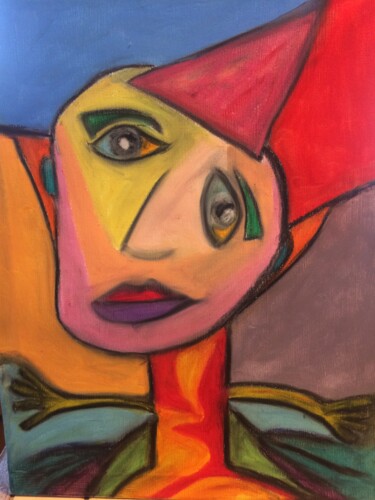Peinture intitulée "Tristesse" par Pascal 5, Œuvre d'art originale