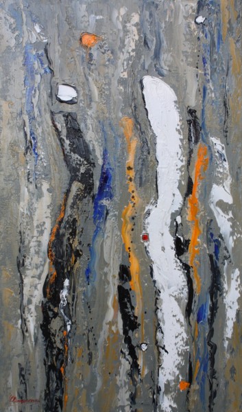 Peinture intitulée "Abstait 3" par Jean-François Clemenceau, Œuvre d'art originale, Huile