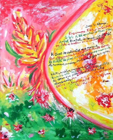 Peinture intitulée "La Clé des Champs -…" par Sophie Queuniez, Œuvre d'art originale, Acrylique