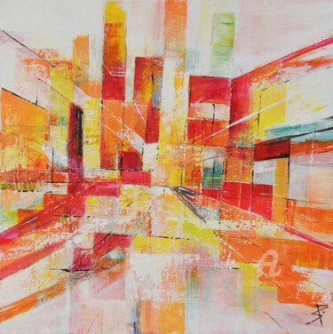Peinture intitulée "Open Space" par Sylvie Penet, Œuvre d'art originale, Acrylique