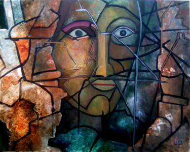 Peinture intitulée "lange-gardien-73-x-…" par Philippe Langaud, Œuvre d'art originale, Acrylique