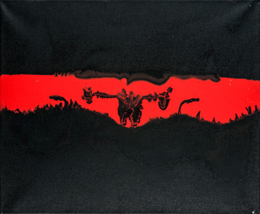 Peinture intitulée "Womb" par Maseko, Œuvre d'art originale, Acrylique