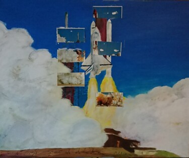 Peinture intitulée "Nulle part" par Marlène Bonnaffé, Œuvre d'art originale, Acrylique