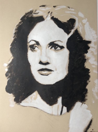 Peinture intitulée "Geneviève Fontanel" par Dominique Dève, Œuvre d'art originale, Acrylique