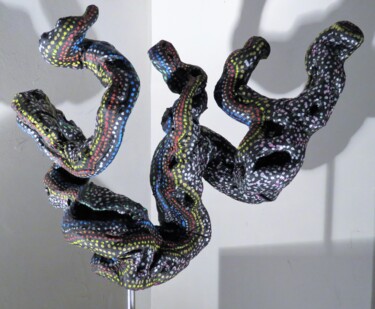 Sculpture intitulée "Because the night 3" par Jérôme Astruc, Œuvre d'art originale, Bois