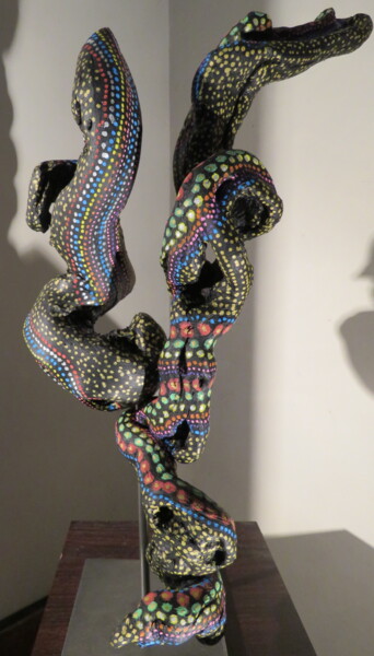 Sculpture intitulée "Because the night 2" par Jérôme Astruc, Œuvre d'art originale, Bois