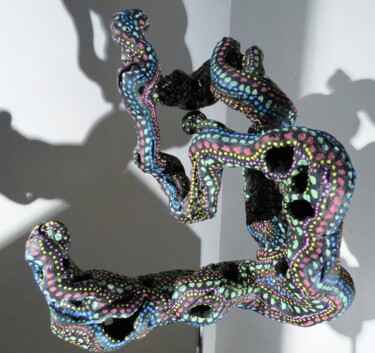 Sculpture intitulée "Because the night 5" par Jérôme Astruc, Œuvre d'art originale, Bois