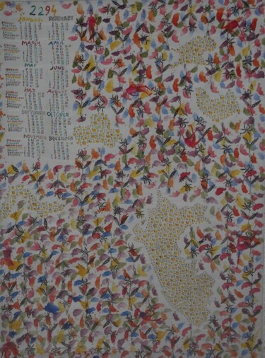 Peinture intitulée "2294 Pérou /Satyrio…" par Grégoire Koutsandréou, Œuvre d'art originale, Acrylique