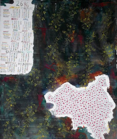 Peinture intitulée "2686/ Seine Saint-D…" par Grégoire Koutsandréou, Œuvre d'art originale, Acrylique