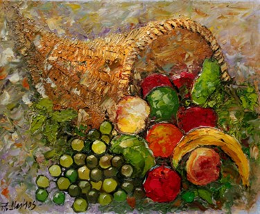 "Cornucopia" by ANDRE DLUHOS Painting titled ""Cornucopia" by AND…" by Andre, Yary, & Peter Dluhos, Original Artwork, Oil