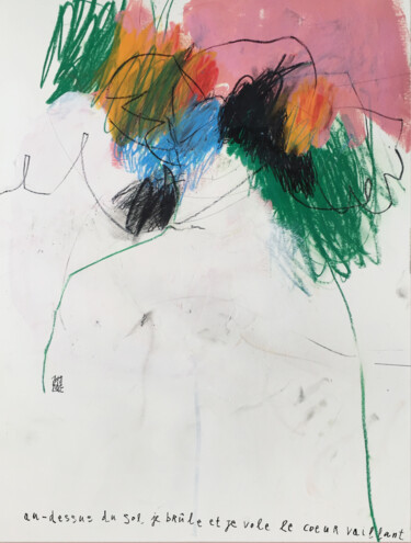 Peinture intitulée "AU-DESSUS DU SOL -…" par Luc Pierre, Œuvre d'art originale, Acrylique