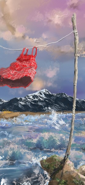 Painting titled "20180321afternoon" by Skywalker, Original Artwork, Ink