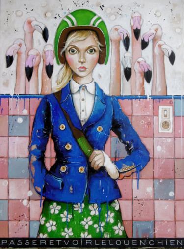 Peinture intitulée "Passer et voir le L…" par Catherine Cornec, Œuvre d'art originale, Huile