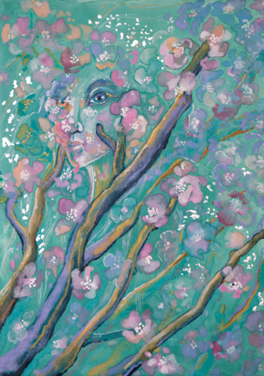 绘画 标题为“Oaza / Oasis” 由Dorota Szpil, 原创艺术品, 彩画