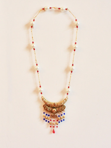 제목이 "Collier style ethni…"인 디자인 Nadine Wandel로, 원작, 목걸이