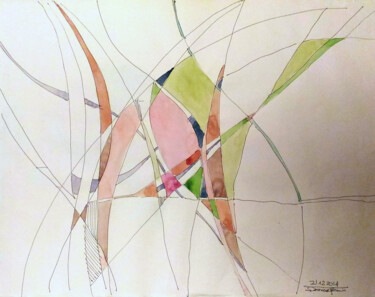 「Layers」というタイトルの絵画 Denise Geminによって, オリジナルのアートワーク, インク