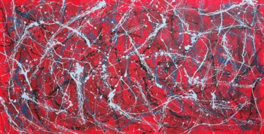 Картина под названием "Abstract grande tai…" - Daniel Ene, Подлинное произведение искусства, Эмаль